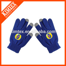 Wholesale knit acrylic touchscreen gloves